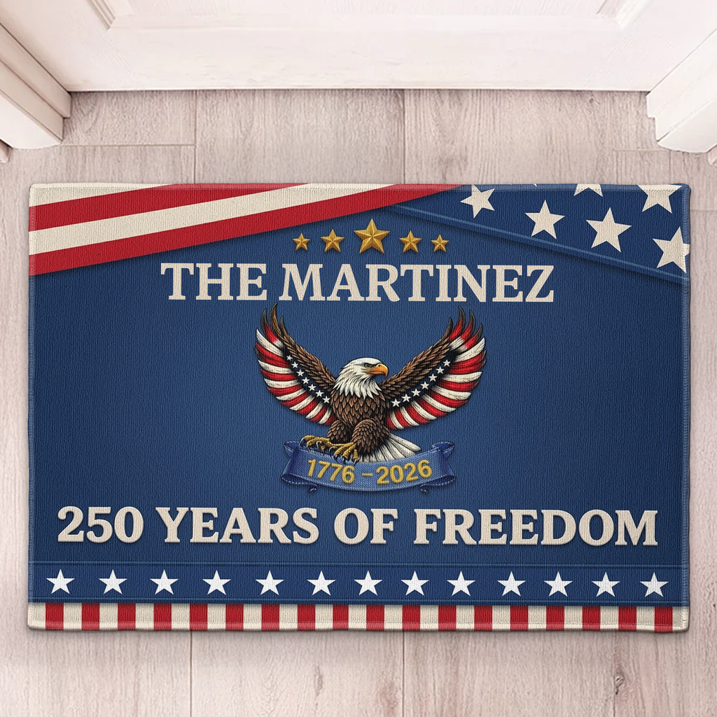 250 Years Of Freedom - Personalized Doormat