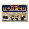 Beware Of Wife - Personalized Doormat