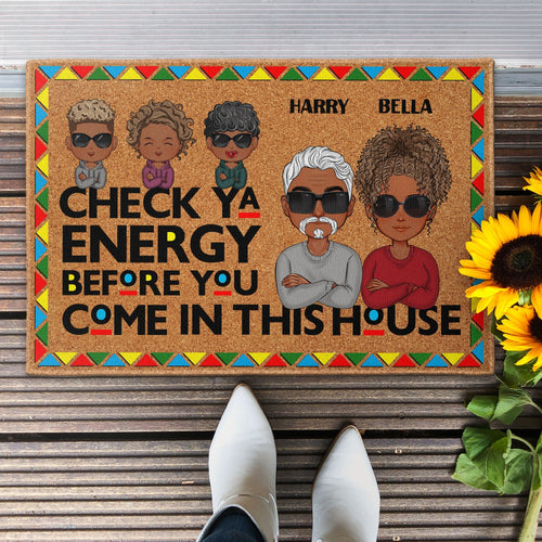 Check Ya Energy - Personalized Doormat