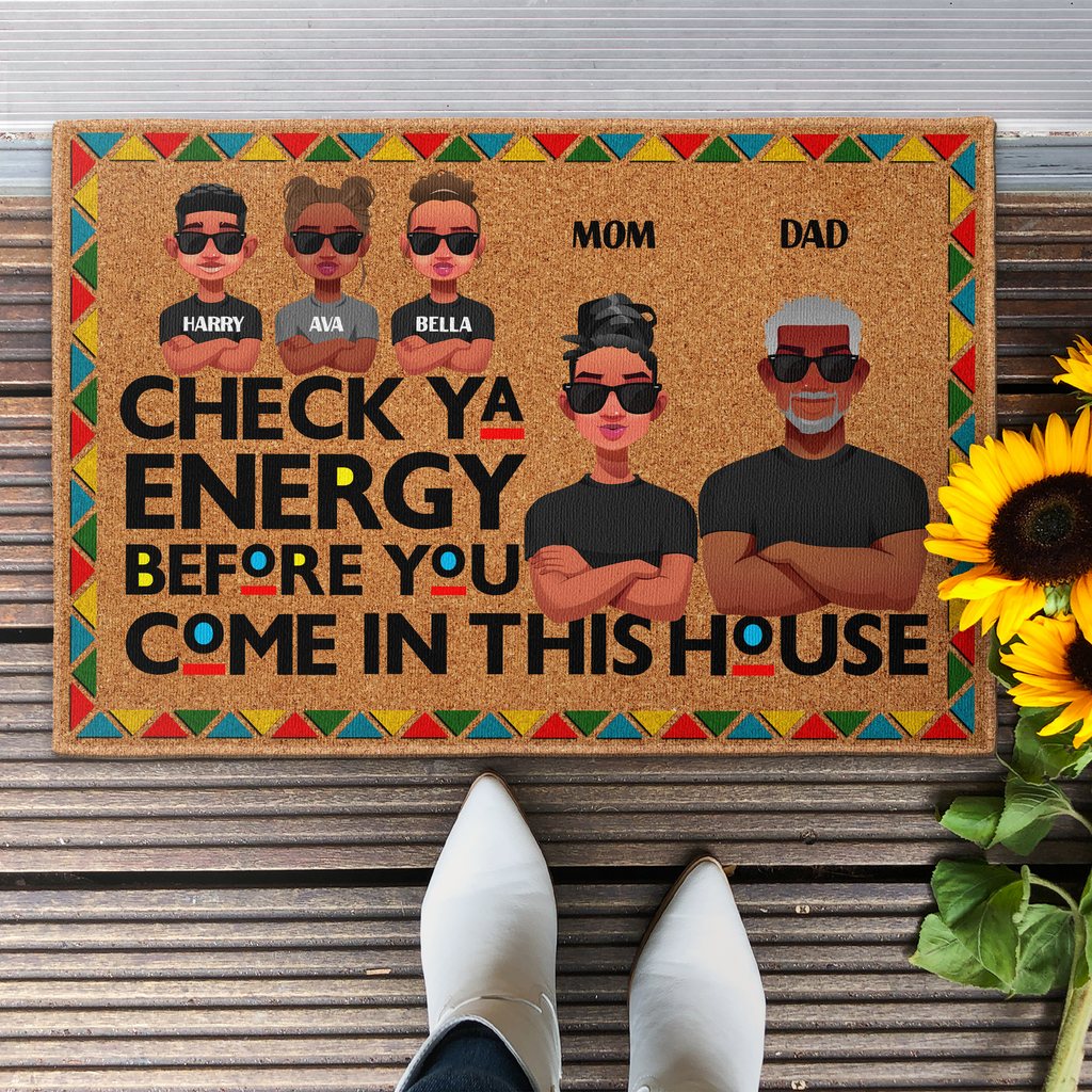 Check Ya Energy - Personalized Doormat