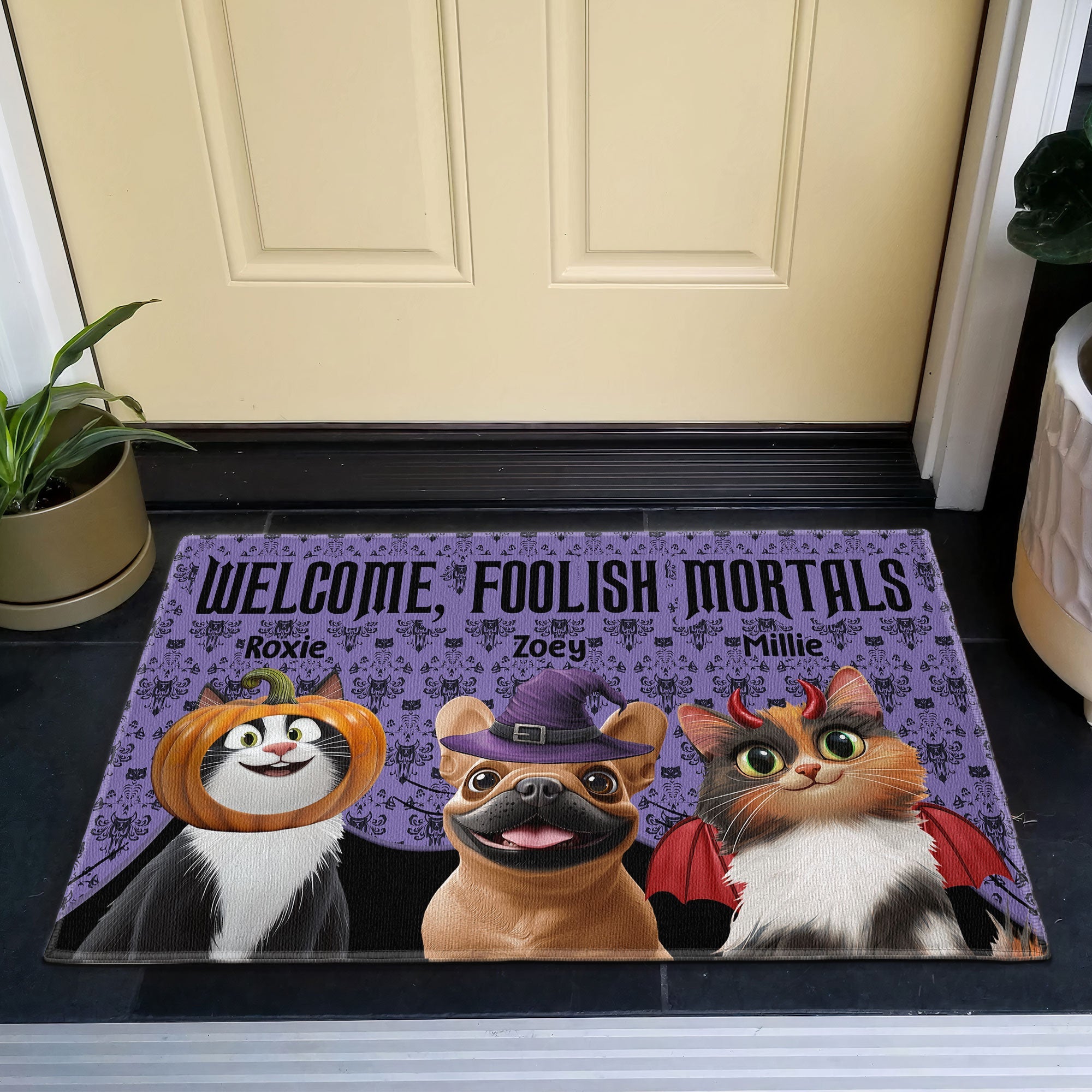Foolish Mortals - Personalized Doormat
