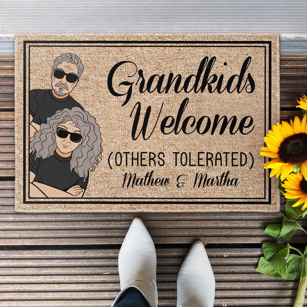 Grandkids Welcome (Others Tolerated) - Personalized Doormat