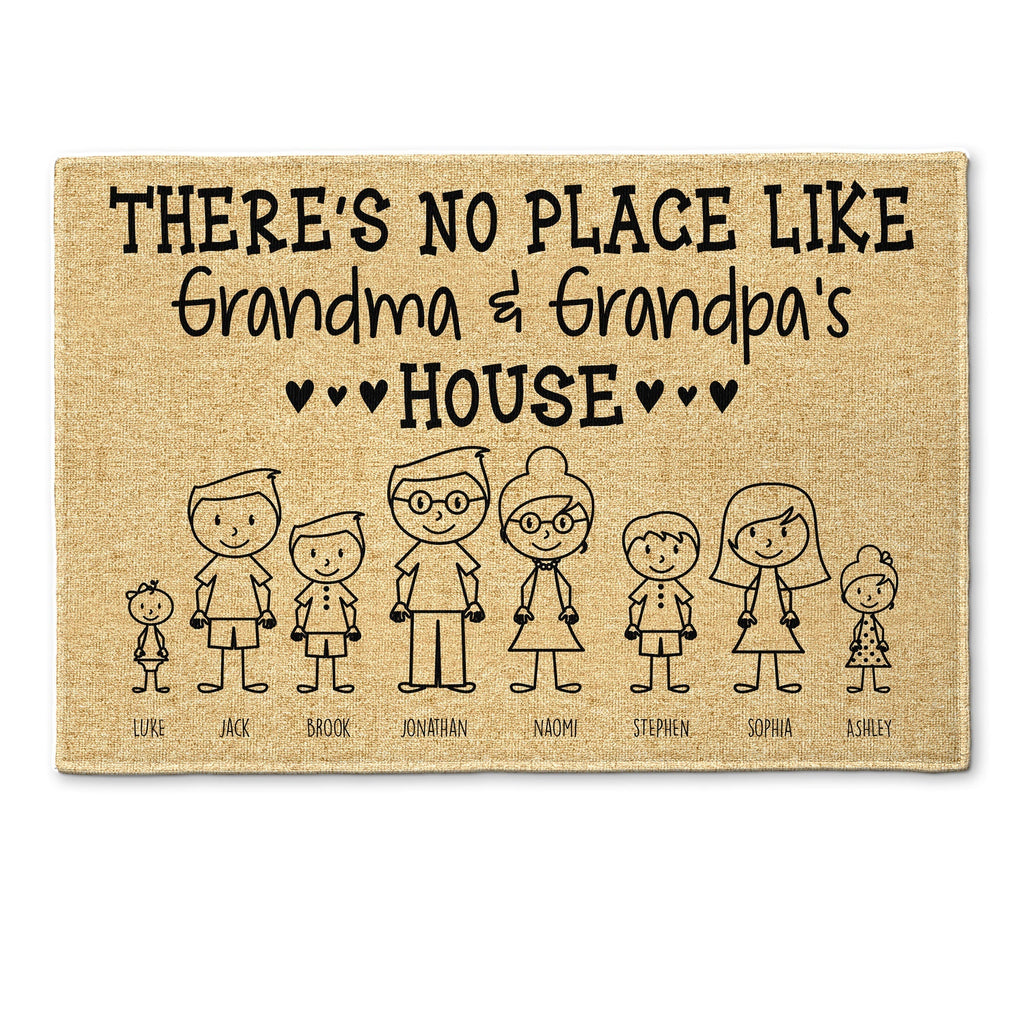 Father's Day Gifts, Grandma & Grandpa's House - Personalized Doormat