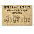 Father's Day Gifts, Grandma & Grandpa's House - Personalized Doormat