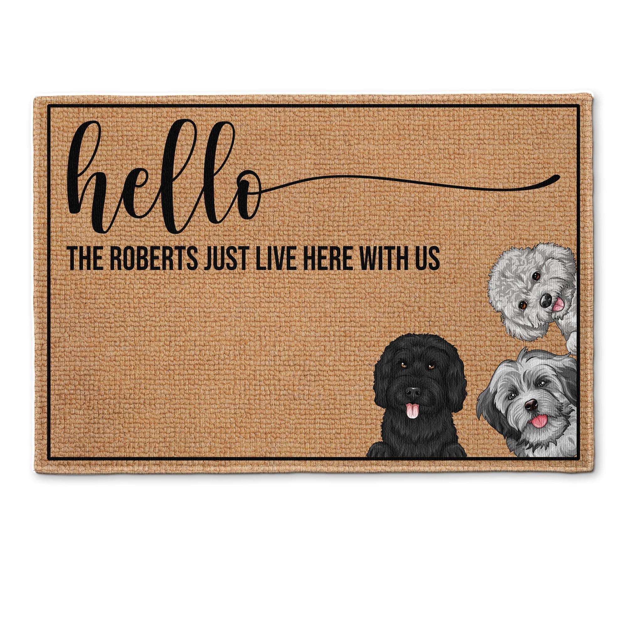 Father's Day Gifts, Hello Human - Personalized Doormat