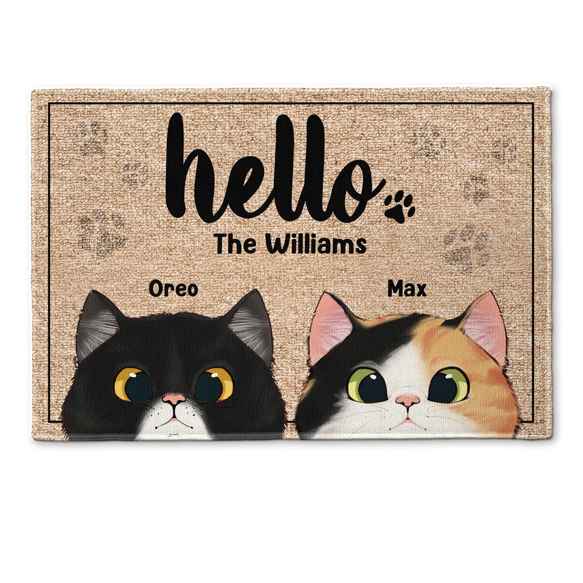 Father's Day Gifts, Hello - Personalized Doormat