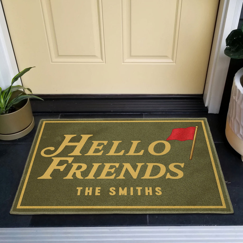 Hello Friends - Personalized Doormat