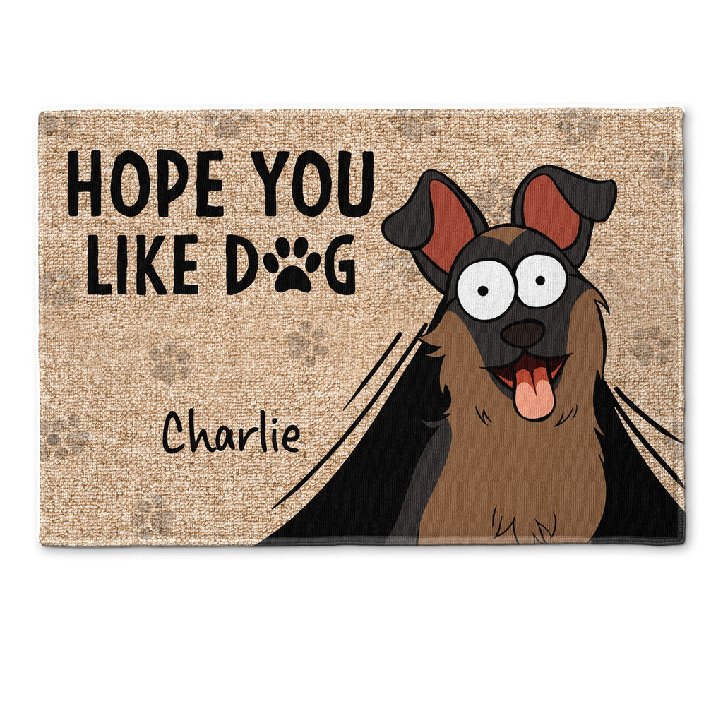 Hope You Like Dogs - New Version - Personalized Doormat