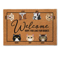 Father's Day Gifts, Hope You Like Fur Babies - New Version - Personalized Doormat