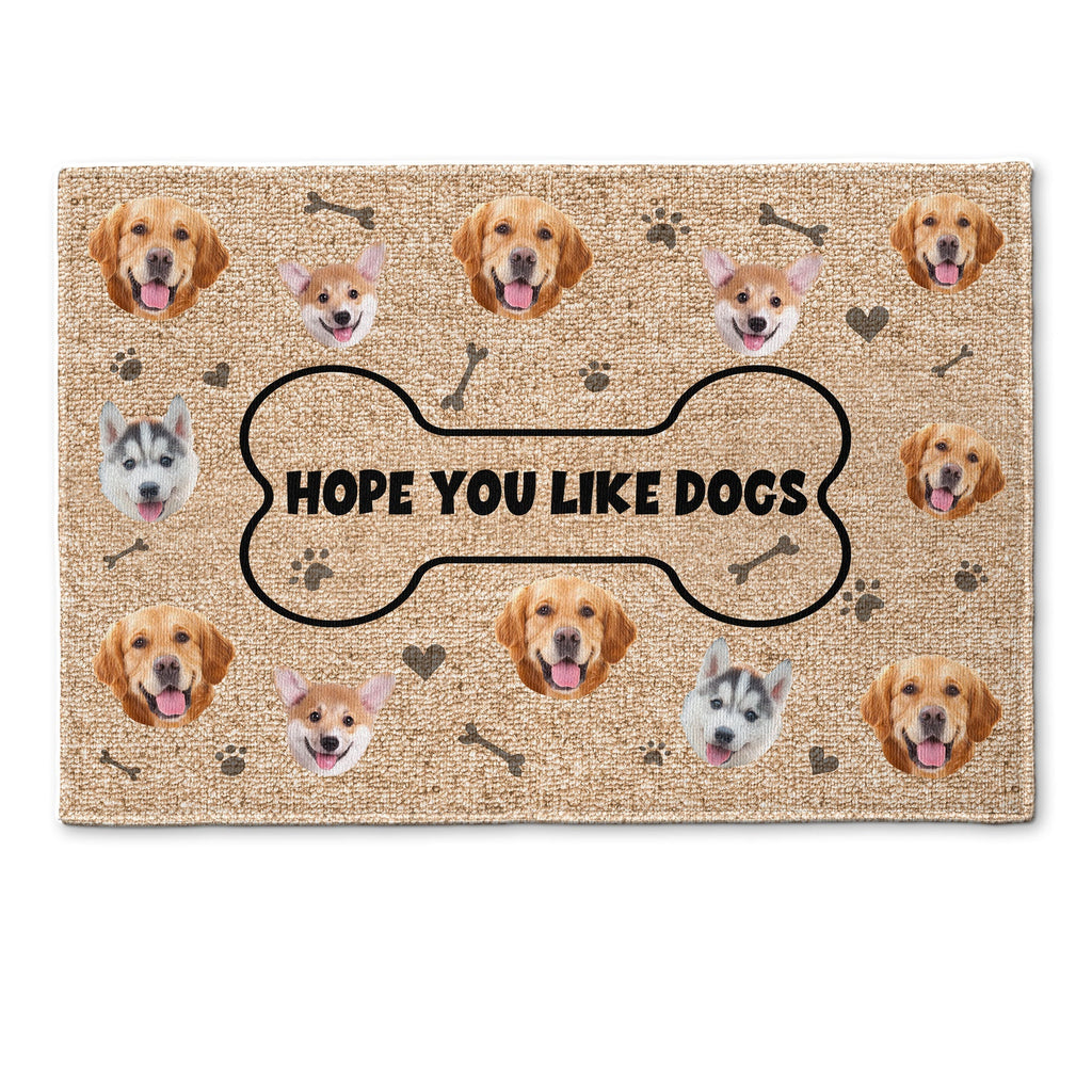 Hope You Like Furbabies - Personalized Photo Doormat