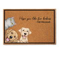 Father's Day Gifts, Hope You Like Dogs & Cats - Personalized Doormat