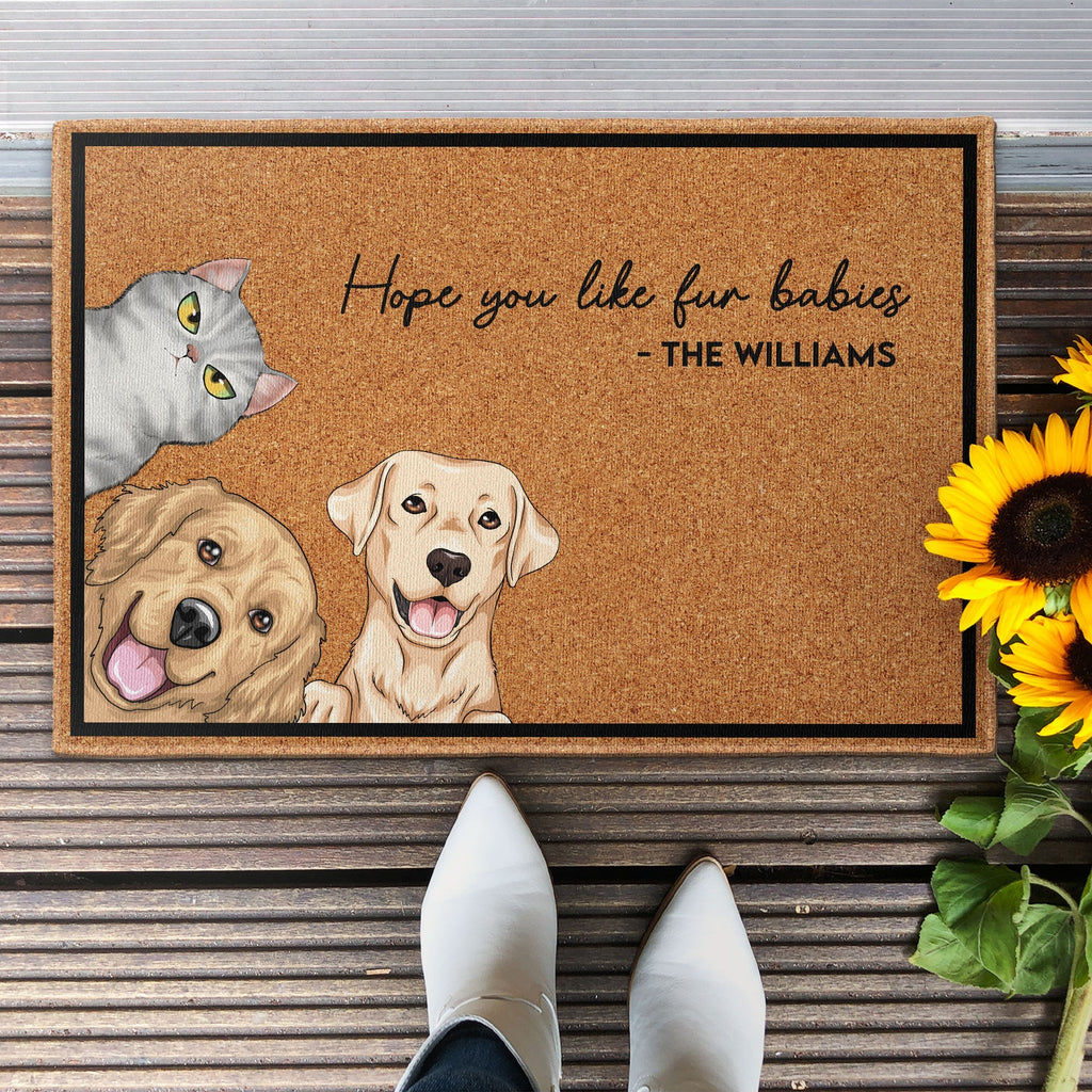 Father's Day Gifts, Hope You Like Dogs & Cats - Personalized Doormat
