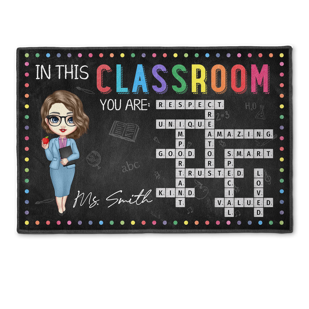In This Classroom - Personalized Doormat