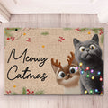 Meowy Catmas - 3D Style - Personalized Doormat