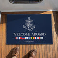 Nautical Flag Welcome - Personalized Doormat