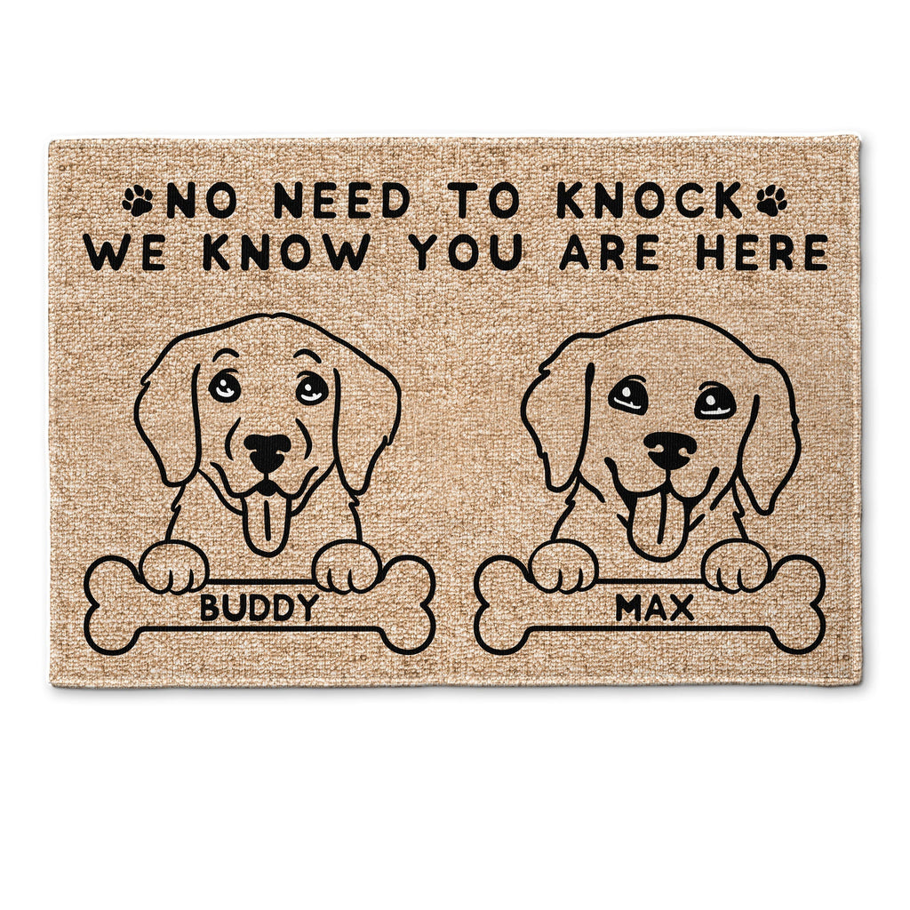 No Need To Knock - Personalized Doormat