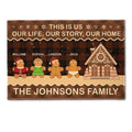 Our Life, Our Story, Our Home - Personalized Doormat - Christmas, Loving Gift For Family Member, Dad, Mom, Sisters, Brothers