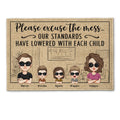 Father's Day Gifts, Our Standards Have Lowered With Each Child 2 - Personalized Doormat