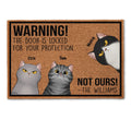 The Door Is Locked - Personalized Doormat