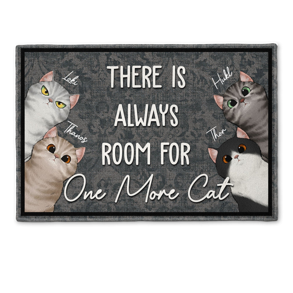 There Is Always Room For One More Cat - Personalized Doormat