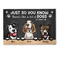 There's Like A Lot Of Fur Kids In Here - Personalized Doormat