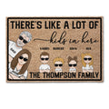 There's Like A Lot Of Kids In Here - Personalized Doormat