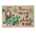 There's Like A Lot Of Plants In Here - Personalized Doormat