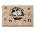 There's No Place Like Grandma Grandpa's House - Personalized Doormat - Home Decor Gift For Grandma, Grandma - Gift For Parents
