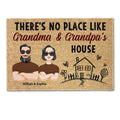 There's No Place Like Grandparent's House - Personalized Doormat