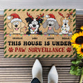This House Is Under Paw Surveillance - Personalized Doormat