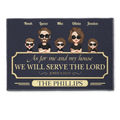 We Will Serve The Lord - Personalized Doormat - Home Decor, Birthday, Loving Gift For Christians