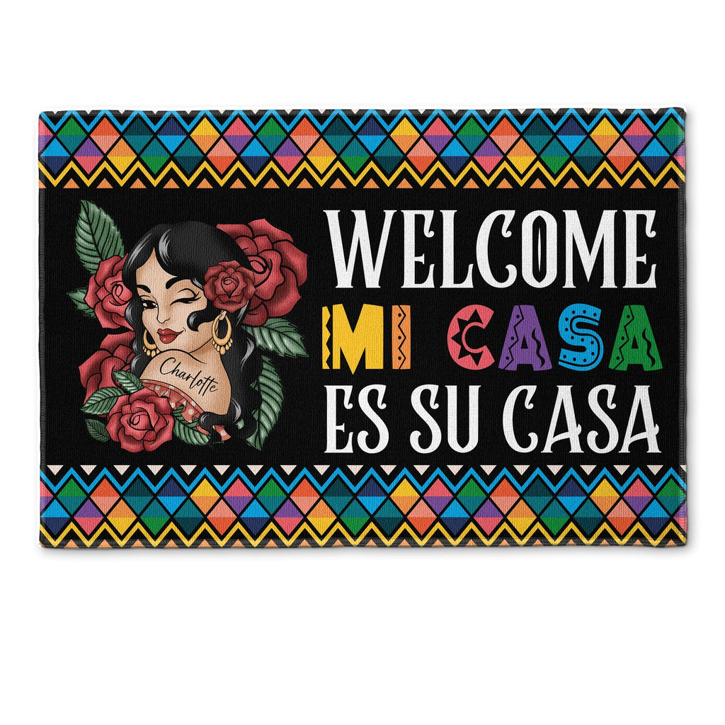 Welcome Mi Casa Es Su Casa - Personalized Doormat