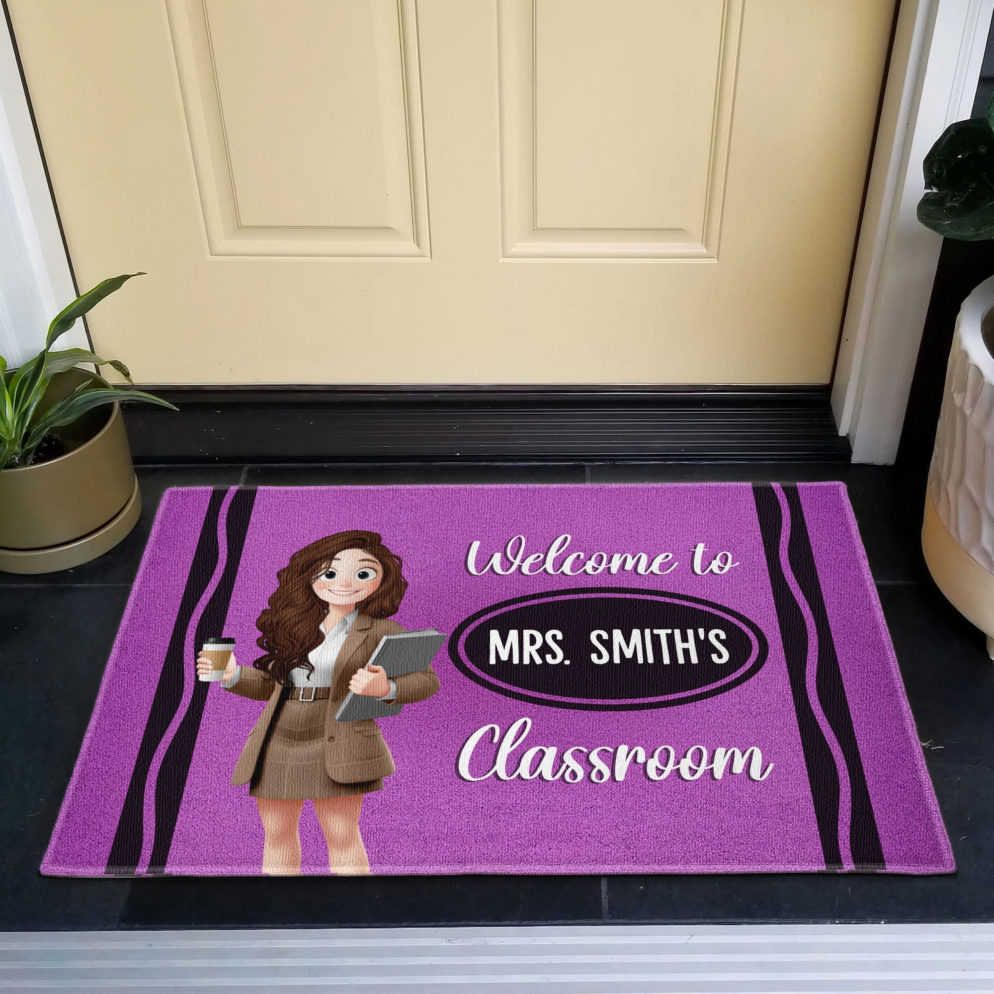 Welcome To My Classroom Decor Gift For Teacher Back To School - Personalized Doormat