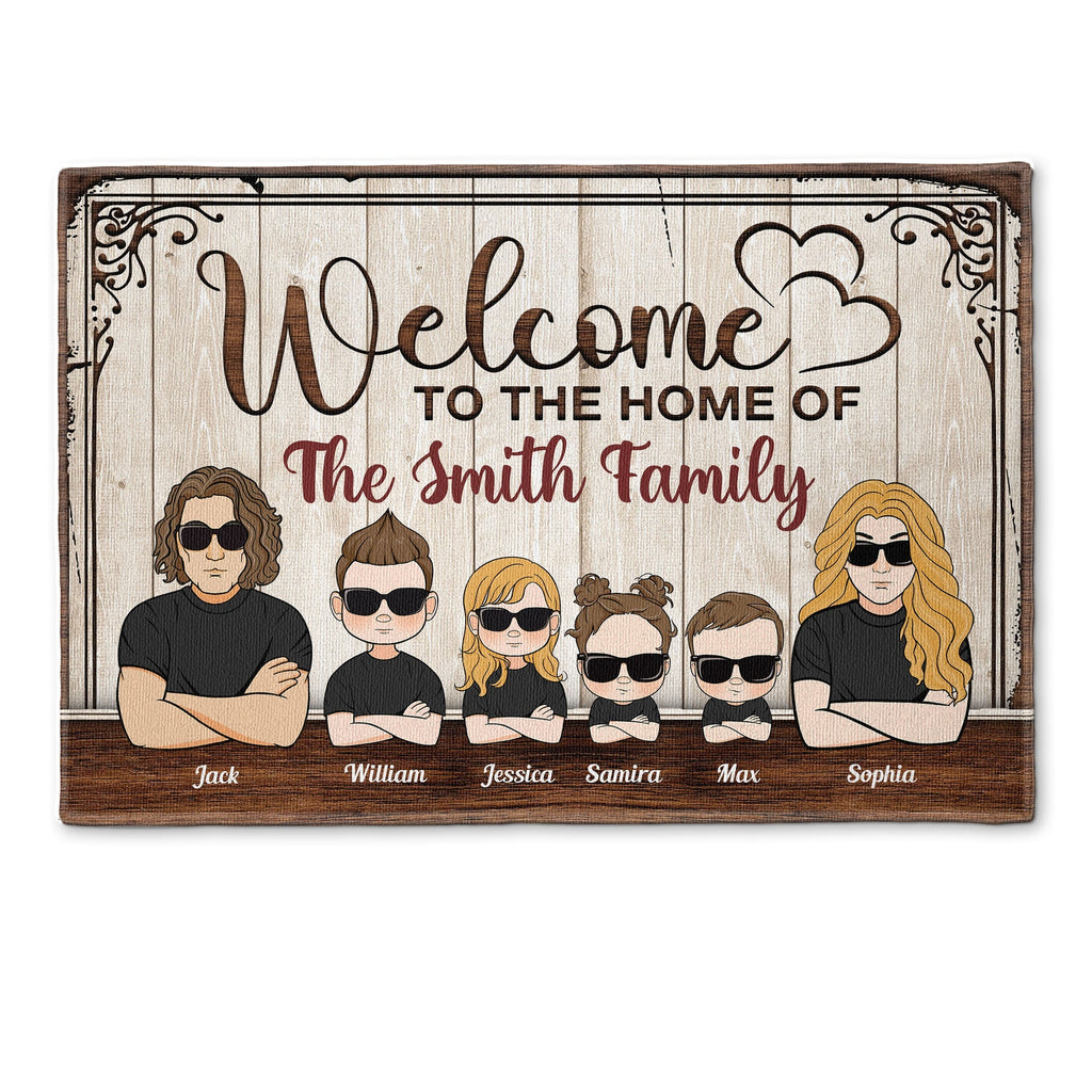 Welcome To Our Home - Personalized Doormat