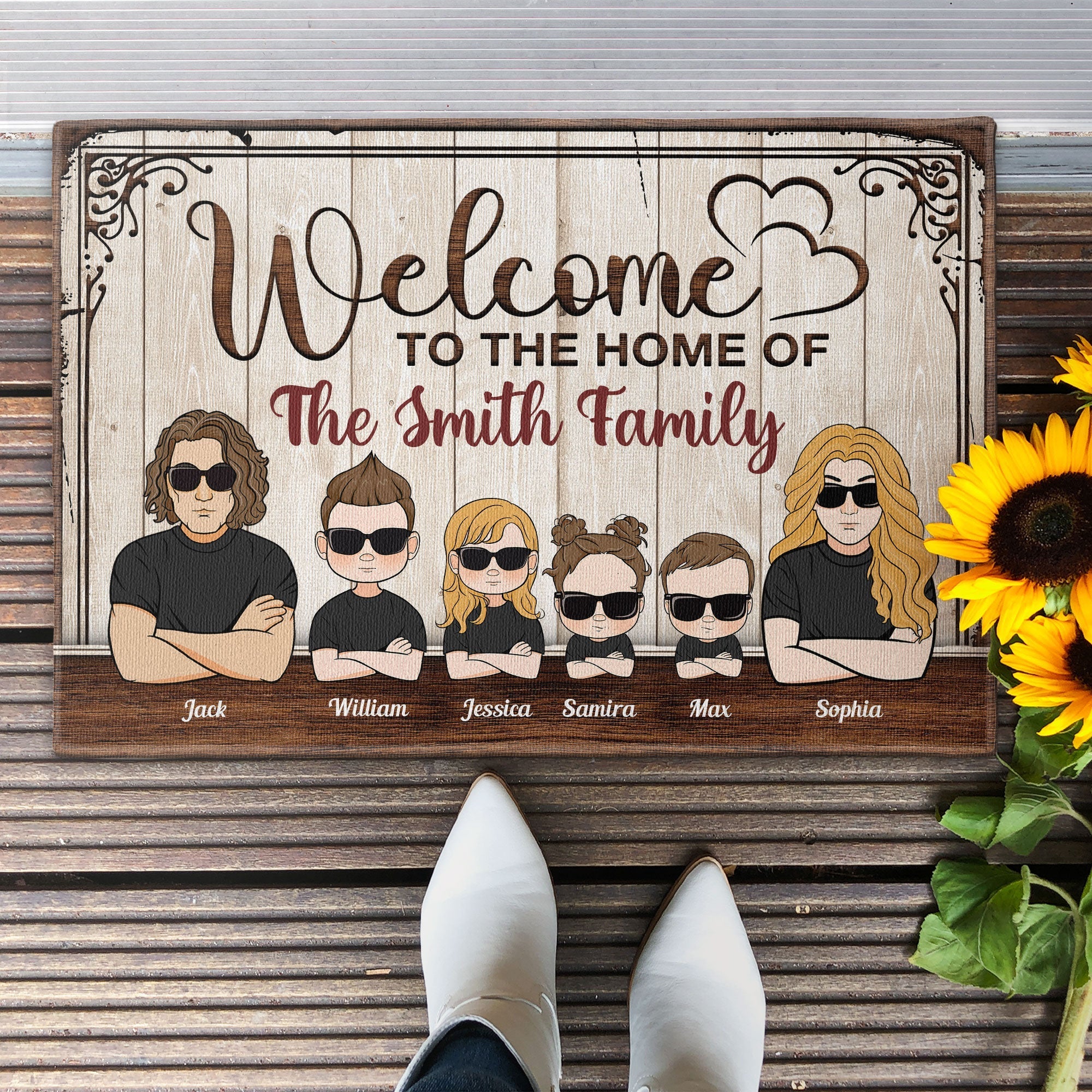 Welcome To Our Home - Personalized Doormat