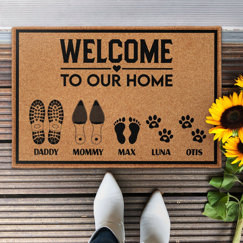 Welcome To Our Home - Personalized Doormat